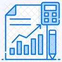 Statistics Analytics Data Accounting Icon