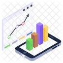 Statistics Mobile Infographic Modern Infographic Icon
