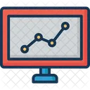 Statistics Line Graph Financial Chart Icon