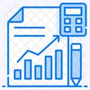 Statistics Analytics Data Accounting Icon