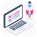 App Launch Business Launch Online Launch Icon