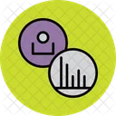 Statistiken Benutzer Mitarbeiter Symbol