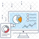 Webanalyse Datenanalyse Geschaftsinfografik Icon