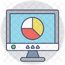 Statistik Bildschirm Finanziell Symbol