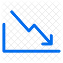 Statistiken Nach Unten Pfeile Icon