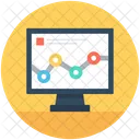 Statistik Linie Diagramm Symbol