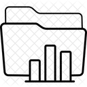 Statistiques Dossier Dossier De Statistiques Icône