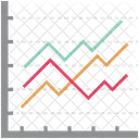 Statistiques Graphiques A Barres Tableau Financier Icône