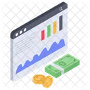 Statistiques Financieres Analyses Commerciales Rapport Dinvestissement Icône