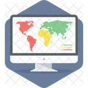 Statistiques par pays  Icône