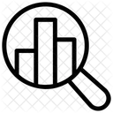 Balkendiagrammbericht Wachstumsanalyse Marktforschung Symbol