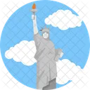 Landmarks Liberty Statue Icon