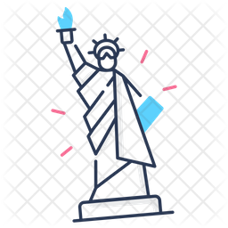 Statue Of Liberty Icon - Download in Line Style