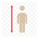 Stature Growth Measurement Tallness Icon