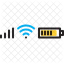 Statusleiste WLAN Akku Symbol