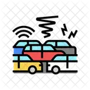 Verkehr Stau Hupen Symbol