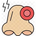 Verstopfung Pollenallergie Verstopfte Nase Symbol