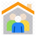 House Stay At Home Coronavirus Icon