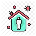 Covid Stay At Home Virus Icon
