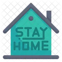 Stay At Home Stay Home Quarantine Icon