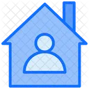 Stay At Home In House Safe Life Icon