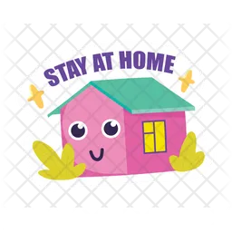 Stay At Home  Icon