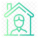 Stay At Home Quarantine House Icon