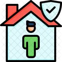 Stay Home Stay Isolation Icon