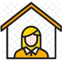 Stay Home Protection Corona Icon