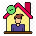 Home Quarantine House Icon