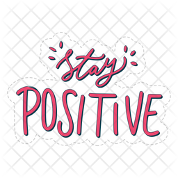 Stay positive Icon - Download in Sticker Style