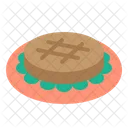 Steak Pie Cake Icon