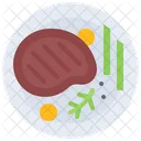 Steak Meat Plate Icon