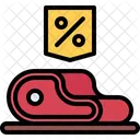 Steak Discount Steak Offer Meat Discount Icon