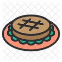 Steak Pie Cake Icon