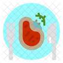 Steak Food Restaurant Icon