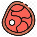 Piece Of Steak Meat United States America Icon