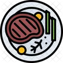 Steak Meat Plate Icon