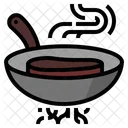 Steak kochen  Symbol