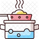 Steaming Cooking Instruction Icon