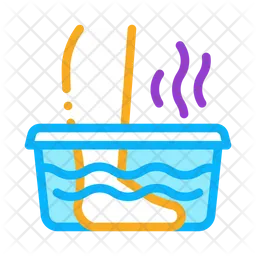 Steaming Foot Bath  Icon