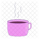 Steaming mug of coffee  Icon