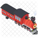 Steampunk Locomotive Icon