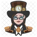 Steampunk Woman Icon