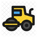 Steamroller Heavy Equipment Vehicle Icon