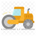 Steamroller Road Construction Icon