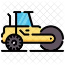 Steamroller Road Compactor Icon
