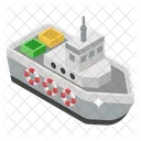 Steamship Delivery Ship Cruise Ship Icon