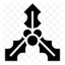 Stechpalme Stechpalmenbeere Weihnachtsdekoration Symbol