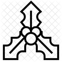 Stechpalme Stechpalmenbeere Weihnachtsdekoration Symbol
